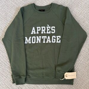 Retro Brand Olive Crewneck Women's Top